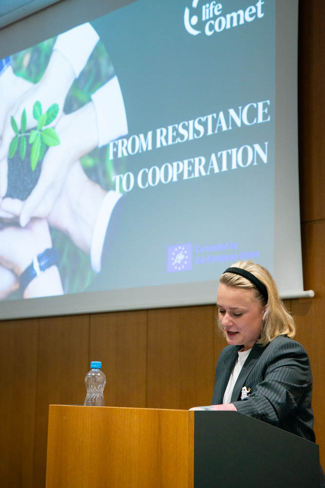 Magda Domanska speaking at the URBIS Conference, Brno, Czech Republic (c)UKEN